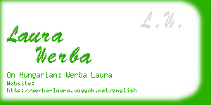 laura werba business card